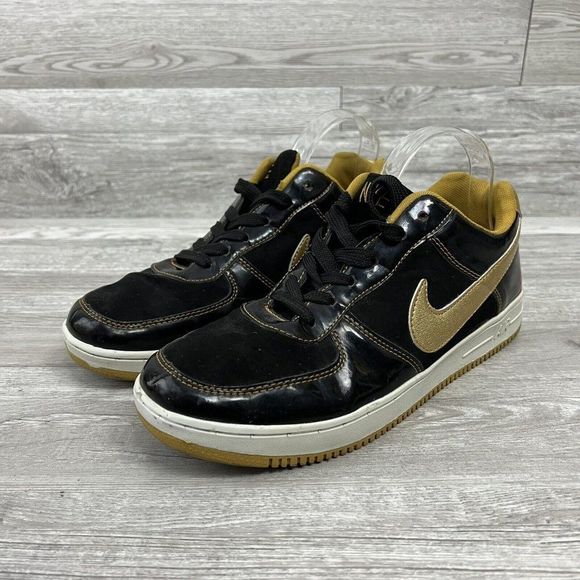 NIKE Vintage Rare Men’s Size 9 Black & Gold Low cut Air Force Sneaker From Japan main image 11